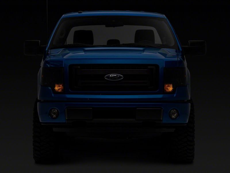 Raxiom for 2009-2014 Ford F-150 Axial OEM Style Rep Headlights- Chrome Housing- Smoked Lens - Image 10