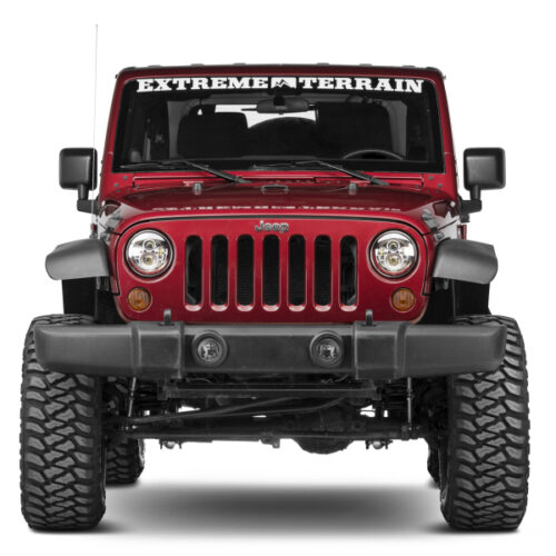 Raxiom for 1997-2018 Jeep Wrangler TJ/JK Axial Series LED Daymaker Headlights- Chrome Housing (Clear Lens) - Image 9