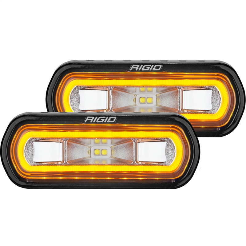Rigid Industries SR-L Series Surface Mount LED Spreader Pair w/ Red Halo - Universal - Image 5