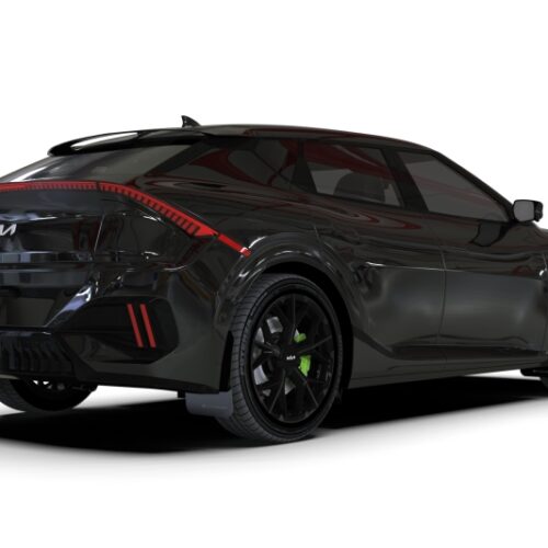 Rally Armor 25-26 Kia EV6 Base Light/GT/GT-Line Black Mud Flap - White Logo - Image 5