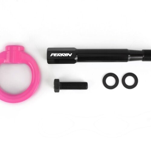 PERRIN 22-26 Subaru WRX / 18-23 Crosstrek Tow Hook Kit (Rear) - Hyper Pink - Image 3