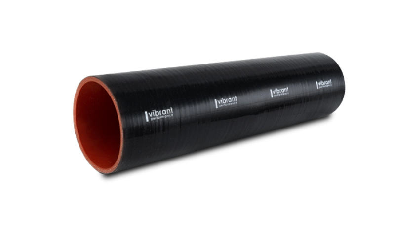 Vibrant Silicone Straight Hose Coupler 0.875in ID x 12.00in Long - Gloss Black
