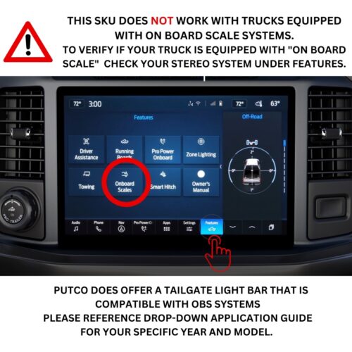 Putco 2024+ Ford F150 w/Factory Halogen Tail Light 60in Blade Tailgate Light Bar Plug-N-Play - Image 2