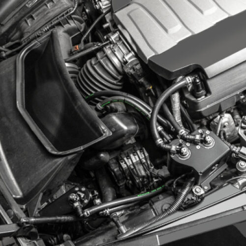 Alternative view of Radium Engineering 14-19 Chevrolet Corvette LT1 CCV Fluid Lock Triple Catch Can Kit