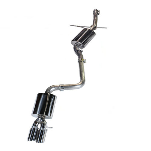 AWE Tuning Touring Edition Exhaust - Single Side Polished Silver Tips for Audi B8 A4
