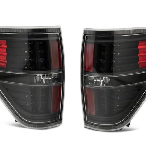 Raxiom for 2009-2014 Ford F-150 Styleside LED Tail Lights- Black Housing (Clear Lens) - Image 6