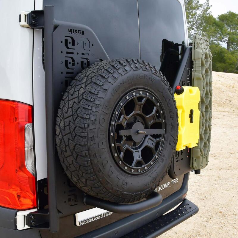 Westin 19-24 Mercedes-Benz Sprinter Accessory Carrier For XTS - Rear Driver Side - Textured Black - Image 4