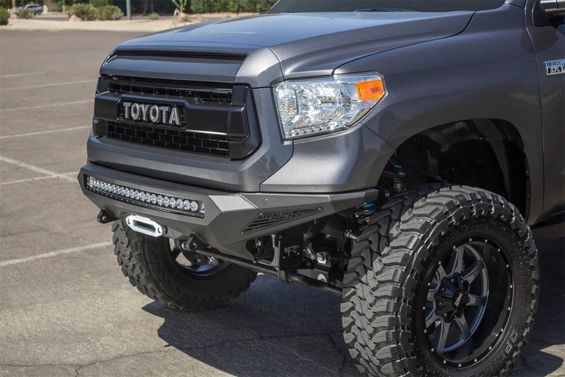 Addictive Desert Designs for 2014+ Toyota Tundra Stealth Fighter Front Bumper w/Winch Mount & Sensors - Image 5