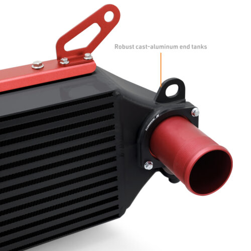 Mishimoto Intercooler & Pipe Kit - Black Cooler - Red Pipes for 2023+ Toyota GR Corolla - Image 4