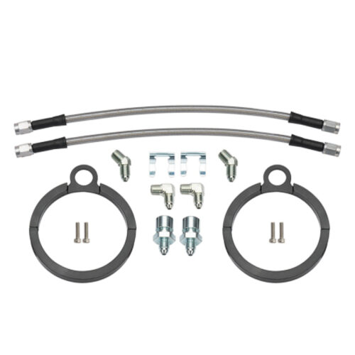 Wilwood Flexline Kit 12 inch -3 3/8-24 IF 1/8-27 NPT 90 Degree