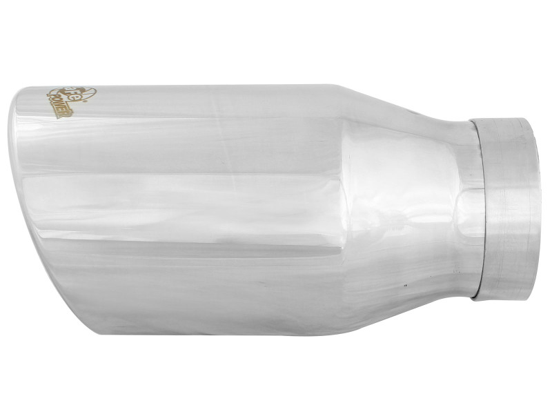 aFe Power Diesel Exhaust Tip Bolt On Polished 4in Inlet x 6in Outlet x 12in Length - Image 4