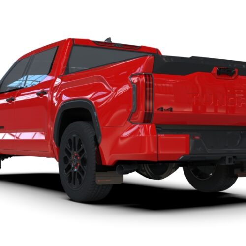 Alternative view of Rally Armor 22-26 Toyota Tundra Black UR Mud Flap w/Red Logo