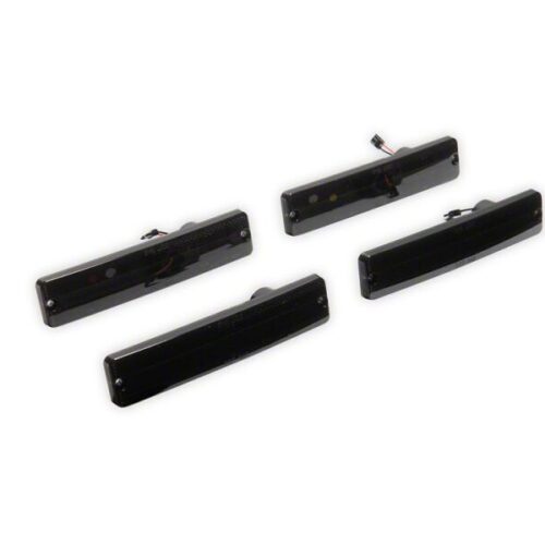 Raxiom for 1976-1986 Jeep CJ7 Axial Series LED Side Marker Lamps- Smoked- Front and Rear