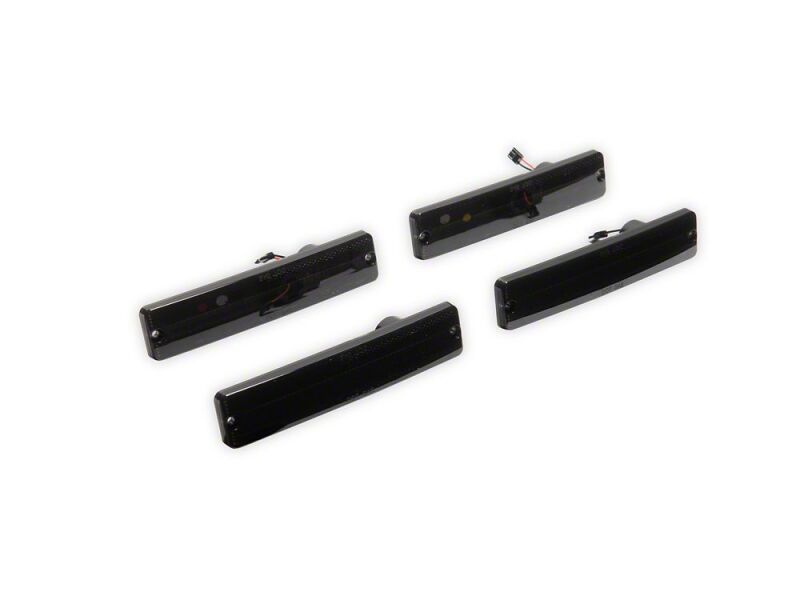 Raxiom for 1976-1986 Jeep CJ7 Axial Series LED Side Marker Lamps- Smoked- Front and Rear
