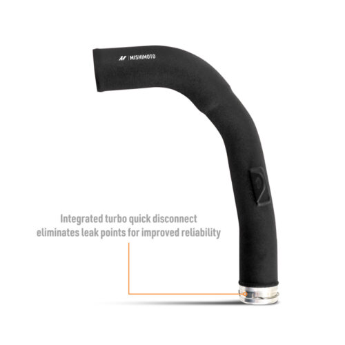 Alternative view of Mishimoto Charge Pipe Micro - Wrinkle Black for 2022+ Subaru WRX