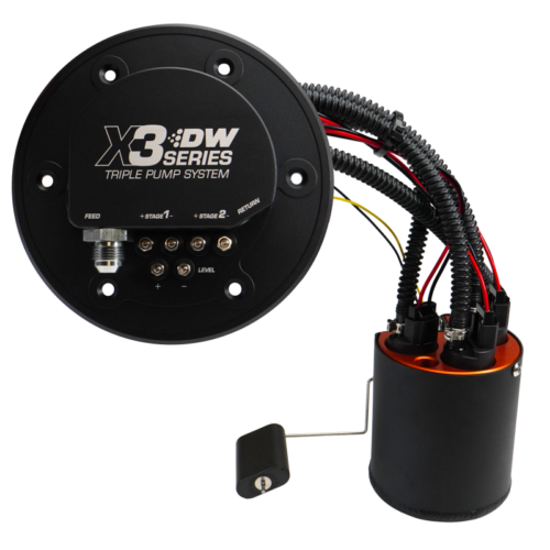 DeatschWerks X3 Module with DW430C Pumps and Install Kit for 1998-2004 Ford Mustang