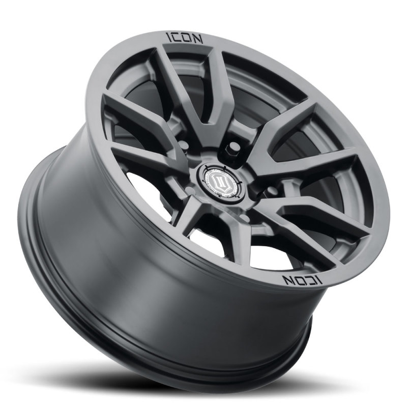 ICON Vector 5 17x8.5 5x150 25mm Offset 5.75in BS 110.1mm Bore Satin Black Wheel - Image 3