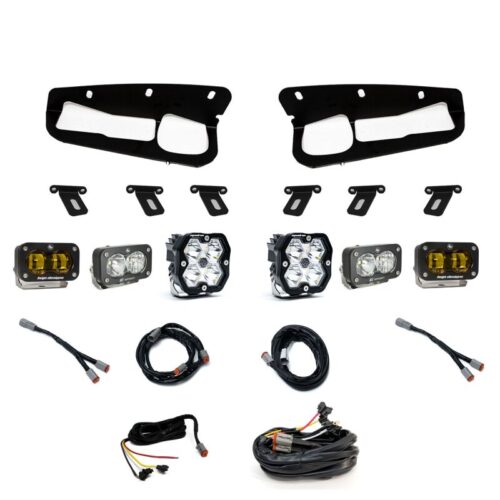 Baja Designs for 21-25 Ford Bronco Squadron 2.0 Sport (Spot) & S2 Sprt D/C Clr /S2 SAE Ambr ST Bmpr w/UP