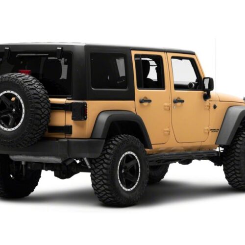 Raxiom for 2007-2018 Jeep Wrangler JK Axial Series Trident LED Tail Lights- Black Housing (Smoked Lens) - Image 3