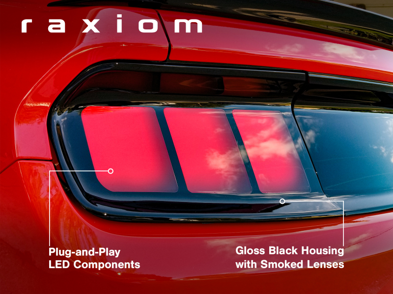 Raxiom for 2015-2022 Ford Mustang Profile LED Tail Lights - Gloss Black Housing (Smoked Lens) - Image 8