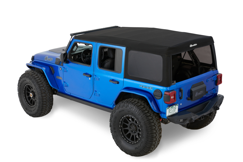 Bestop 18-26 Jeep Wrangler JL 4-Door Supertop (Premium Black Twill) - Image 5