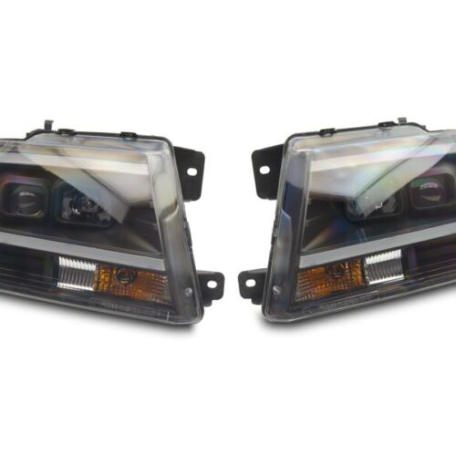 Raxiom for 2004-2008 Ford F-150 Axial Series Projector Headlights- Black Housing- Clear Lens - Image 2