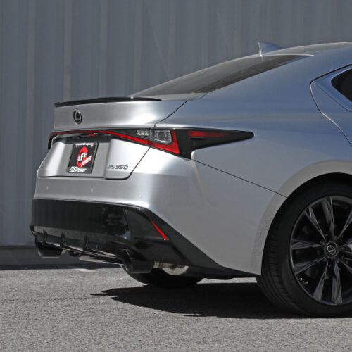 aFe Power Takeda 14-22 Lexus IS350 V6 2.5in. 304 Stainless Steel Axle-Back Exhaust System w/ Black Tip - Image 6