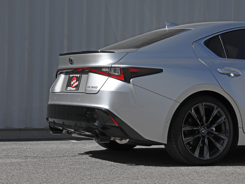 aFe Power Takeda 14-22 Lexus IS350 V6 2.5in. 304 Stainless Steel Axle-Back Exhaust System w/ Black Tip - Image 6