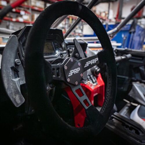 PRP Deep Dish Suede Steering Wheel - Black - Image 5