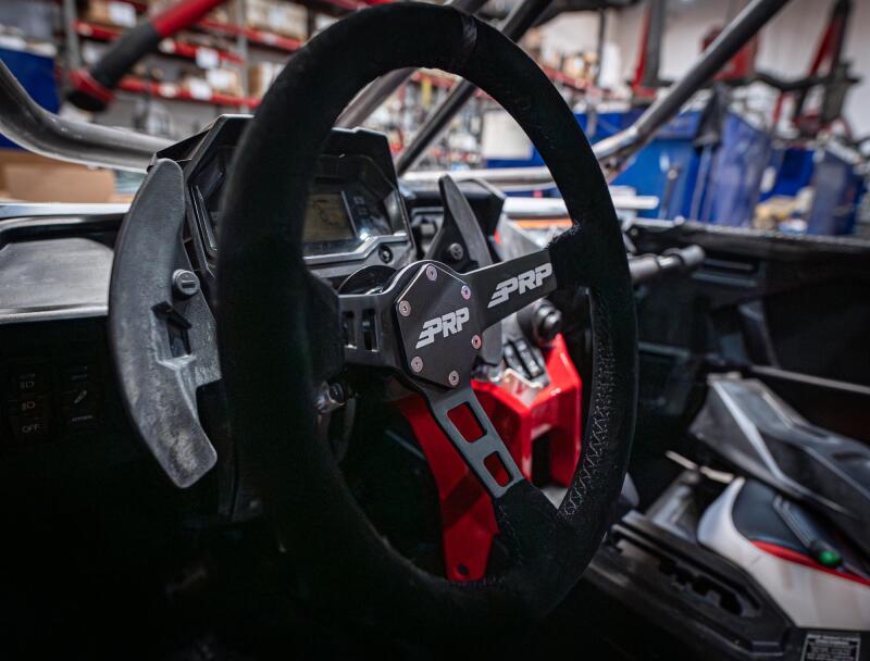 PRP Deep Dish Suede Steering Wheel - Black - Image 5