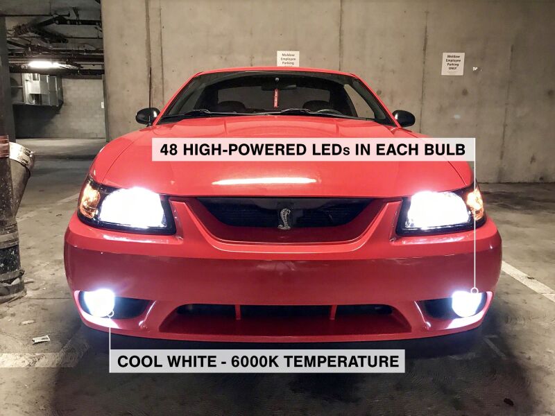Raxiom for 1994-2004 Ford Mustang Excl 03-04 Cobra Axial Series LED Fog Light Bulbs - Image 5