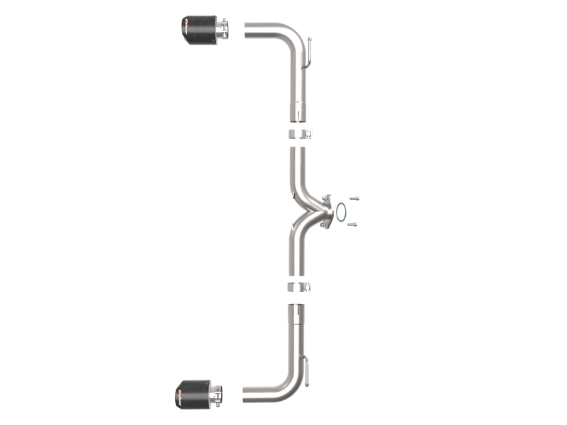 aFe Power Takeda 2-1/2in 304 SS Axle-Back Exhaust w/ Carbon Fiber Tips 14-18 Mazda 3 L4 2.0L/2.5L - Image 6