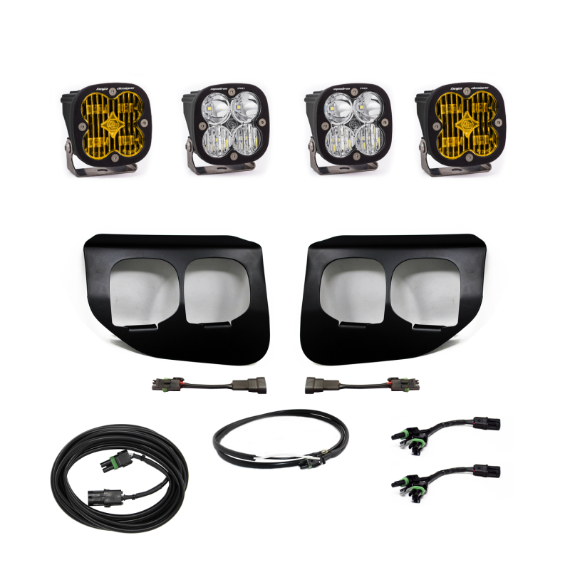 Baja Designs Ford Super Duty (20-On) Fog Lights FPK Amber SAE/Sport DC Baja Designs w/Upfitter - Image 2
