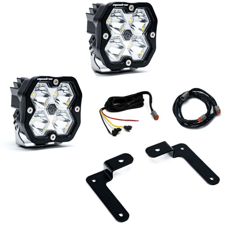 Baja Designs for 18-25 Jeep JL/JT / 20-25 Gladiator Squadron Spt 2.0 A-Pillar SPTSMN w/UP (Spot) - Clear