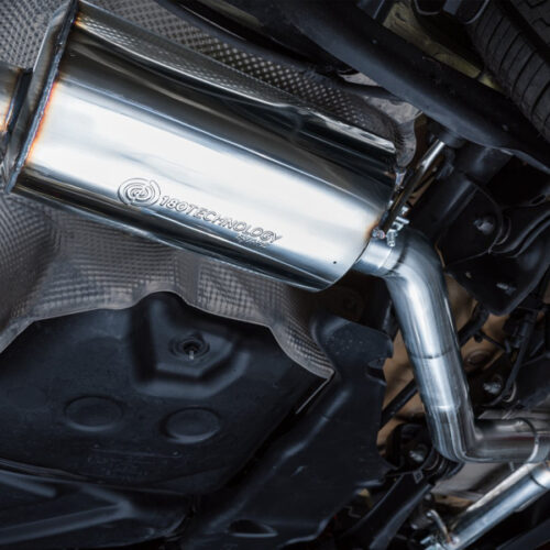 Alternative view of AWE Tuning Touring Edition Exhaust - Chrome Silver Tips for 2022 VW GTI MK8