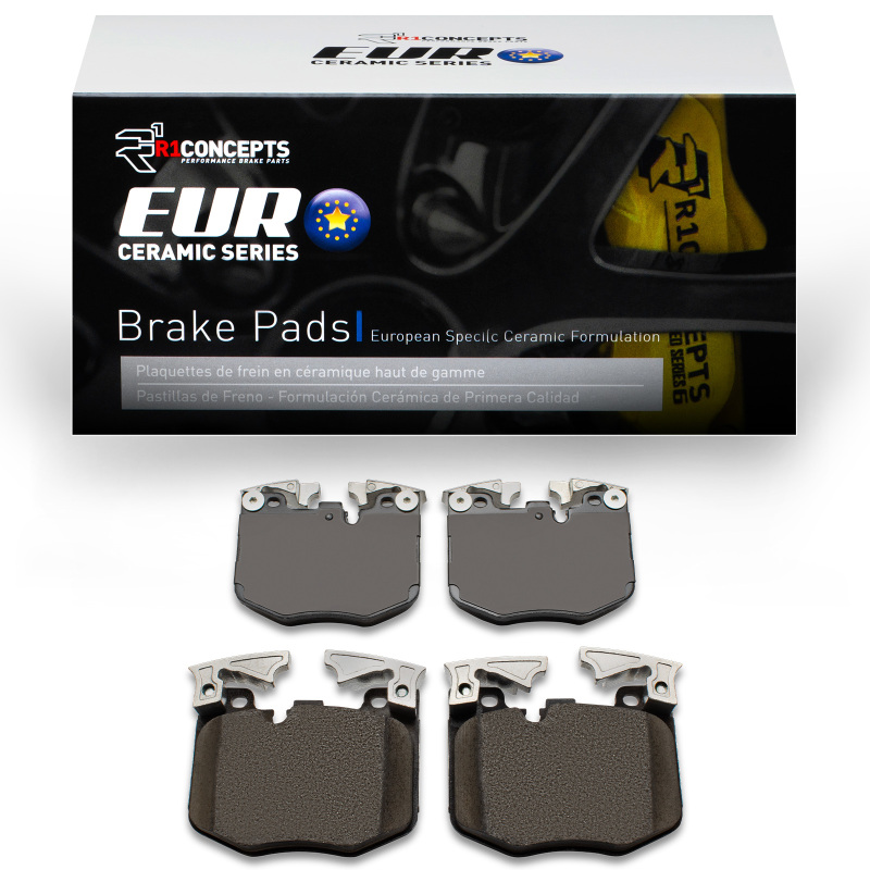 R1 16-26 Toyota GR Supra Front Euro Ceramic Brake Pads - Image 2
