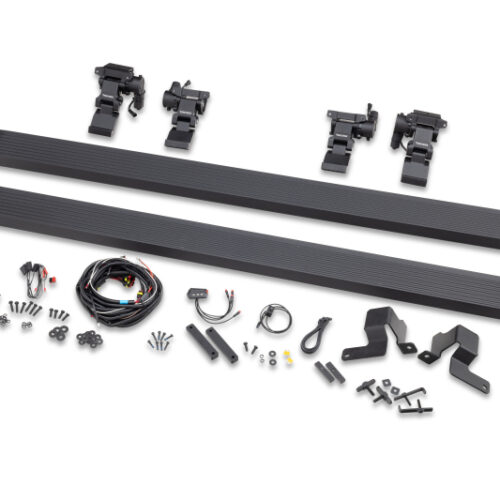 RealTruck 20-24 Jeep Gladiator CC 4dr VoltStep Electric Running Board Kit (Cut/Drill Req.) - Tex Blk