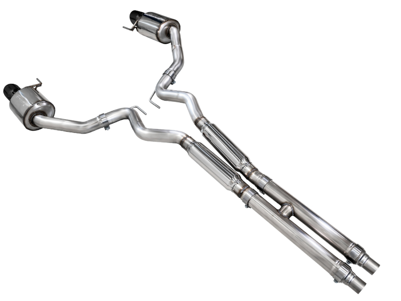 AWE Tuning Exhaust w/ Dual Diamond Black Tips for 2024 Ford Mustang GT Fastback S650 RWD Touring Catback - Image 9