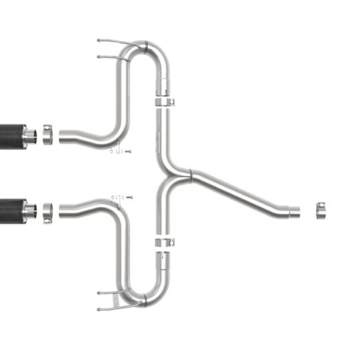 aFe Power Takeda 2-1/2in 304 SS Axle-Back Exhaust w/Carbon Tips 17-20 Honda Civic Sport L4-1.5L (t) - Image 3