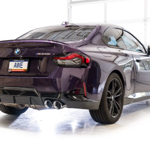 AWE Tuning Track Edition Exhaust - Chrome Silver Tips for 22-26 BMW M240i (G42) - Image 9