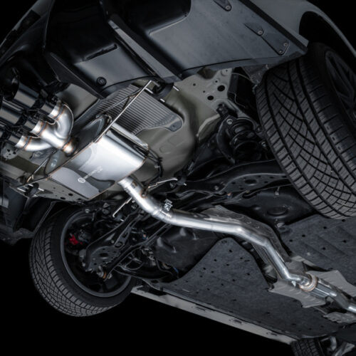 Alternative view of AWE Tuning Touring Edition Exhaust w/ Triple Diamond Black Tips for 2024 Acura Integra Type S DE5 FWD