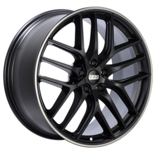 Alternative view of BBS CC-R 20x9.5 5x112 ET20 Satin Black Polished Rim Protector Wheel -82mm PFS/Clip Required