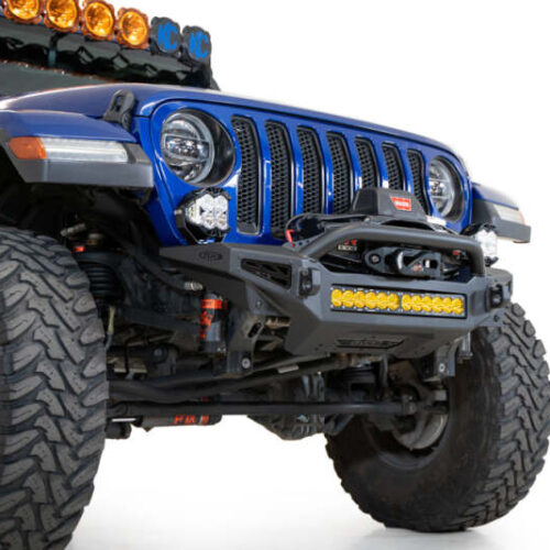 Alternative view of Addictive Desert Designs for 18-23 Jeep JL/JT Rock Fighter Front License Plate Mount