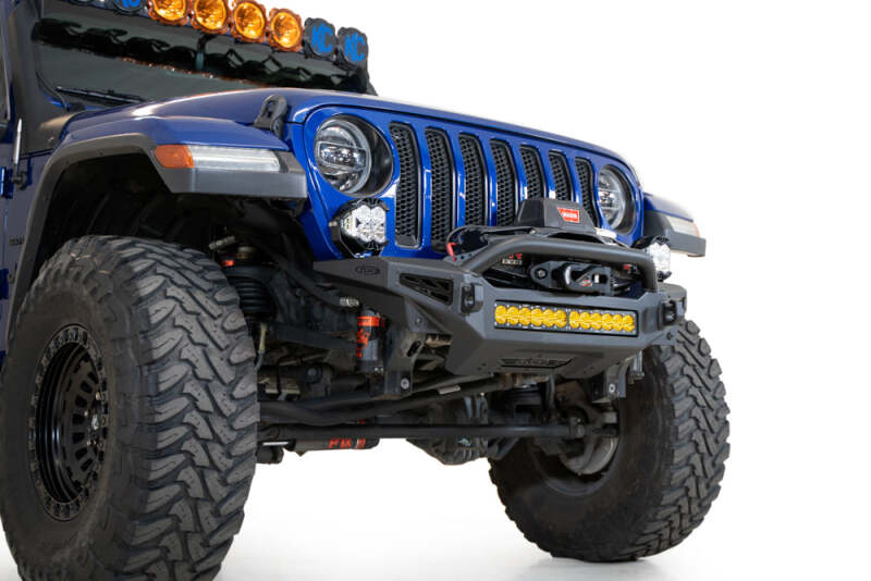 Addictive Desert Designs for 18-23 Jeep JL/JT Rock Fighter Front License Plate Mount - Image 2