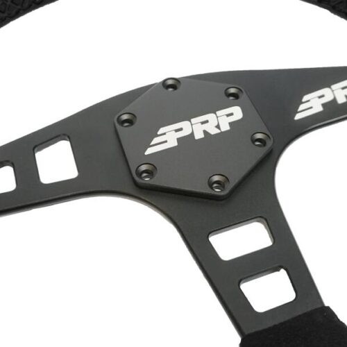 PRP Flat Suede Steering Wheel - Black - Image 2