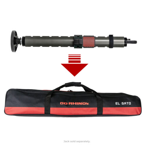 Alternative view of Go Rhino XVenture Gear El Gato EG1 Hydraulic Jack Bag - Black/Red Nylon