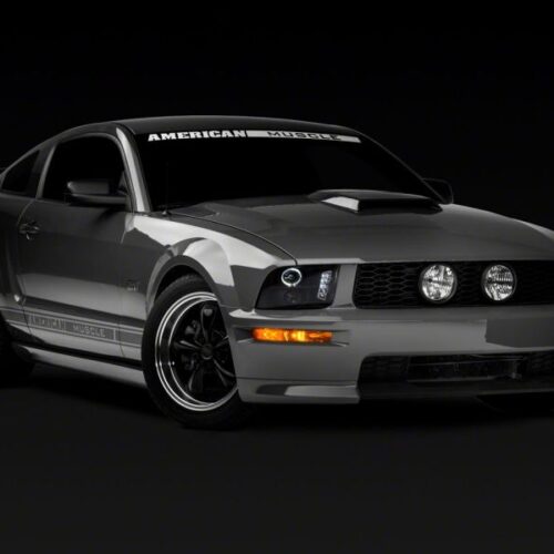 Raxiom for 2005-2009 Ford Mustang Excluding GT500 LED Halo Projector Headlights- Black Housing (Clear Lens) - Image 10