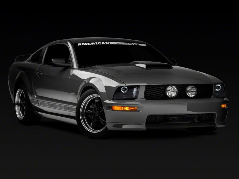 Raxiom for 2005-2009 Ford Mustang Excluding GT500 LED Halo Projector Headlights- Black Housing (Clear Lens) - Image 10