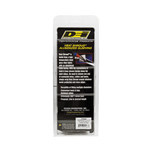 DEI Heat Shroud 2-1/2in x 3ft - Aluminized Sleeving-Hook and Loop Edge - Image 5