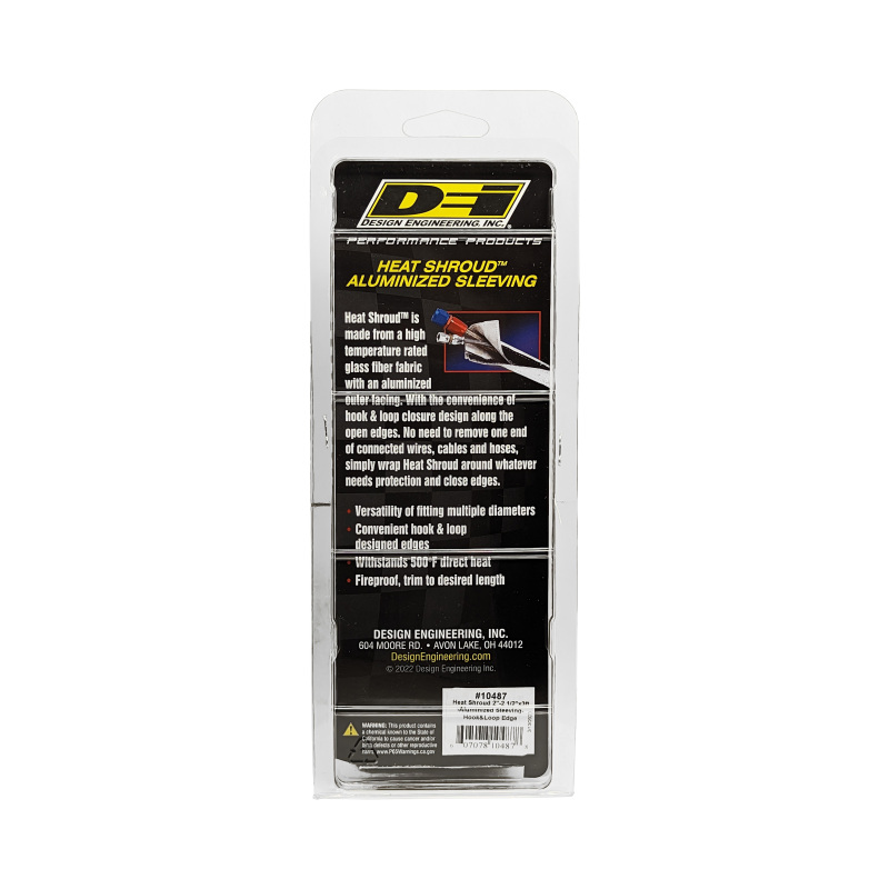 DEI Heat Shroud 2-1/2in x 3ft - Aluminized Sleeving-Hook and Loop Edge - Image 5